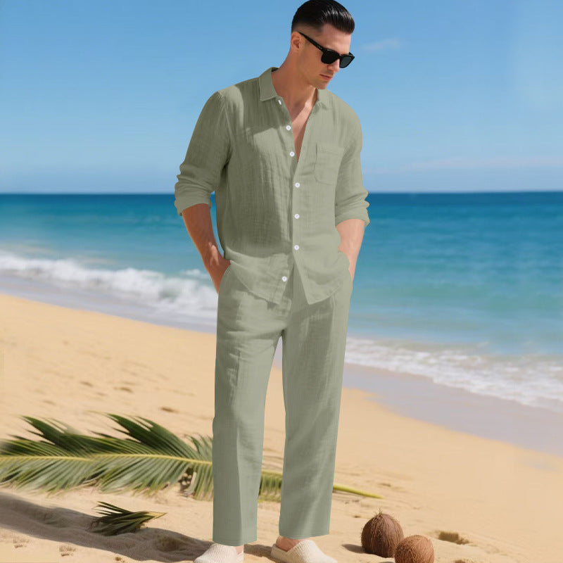 Arnold | Men's Button-Down Shirt & Trouser Set