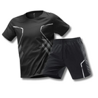 Milan | Men's Breathable Short Sleeve Training Set with Contrast Trim