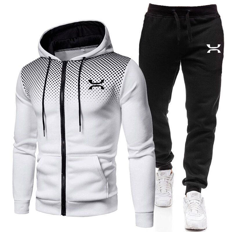 Abel | Men's Zip-Up Hooded Sports Tracksuit Set