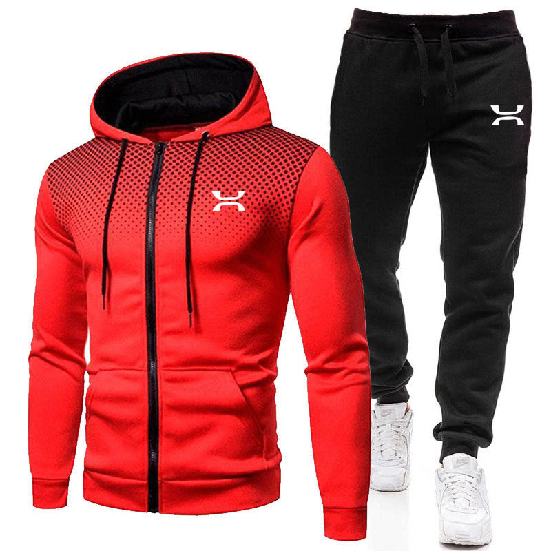 Abel | Men's Zip-Up Hooded Sports Tracksuit Set