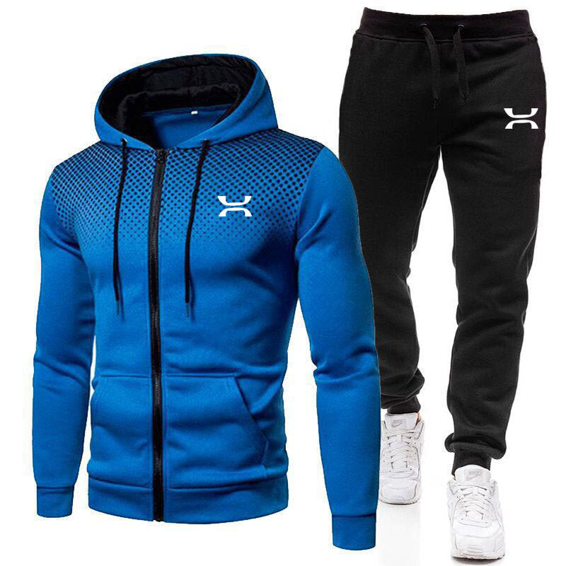Abel | Men's Zip-Up Hooded Sports Tracksuit Set