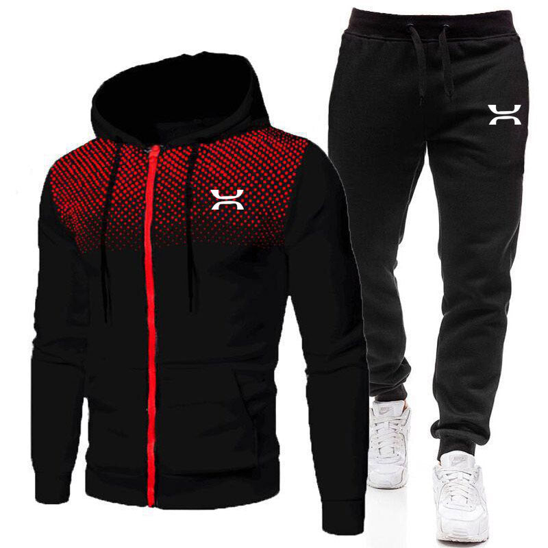 Abel | Men's Zip-Up Hooded Sports Tracksuit Set