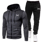 Abel | Men's Zip-Up Hooded Sports Tracksuit Set
