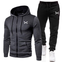 Abel | Men's Zip-Up Hooded Sports Tracksuit Set