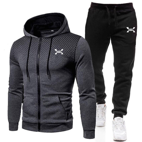 Abel | Men's Zip-Up Hooded Sports Tracksuit Set