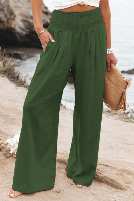 Isadora | Women's Tapered High-Waist Trousers with Straight Leg