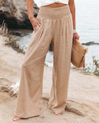 Isadora | Women's Tapered High-Waist Trousers with Straight Leg