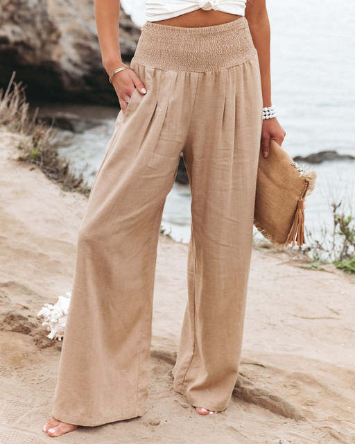 Isadora | Women's Tapered High-Waist Trousers with Straight Leg