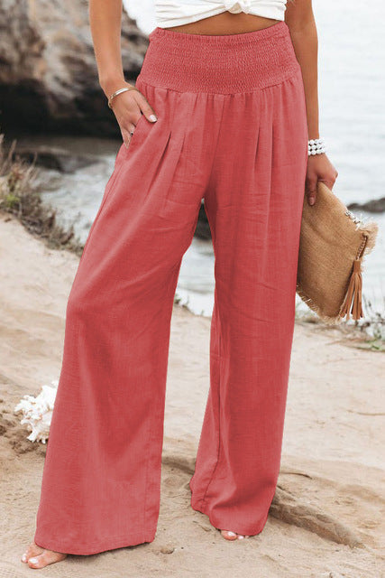 Isadora | Women's Tapered High-Waist Trousers with Straight Leg