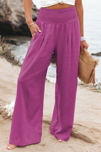 Isadora | Women's Tapered High-Waist Trousers with Straight Leg