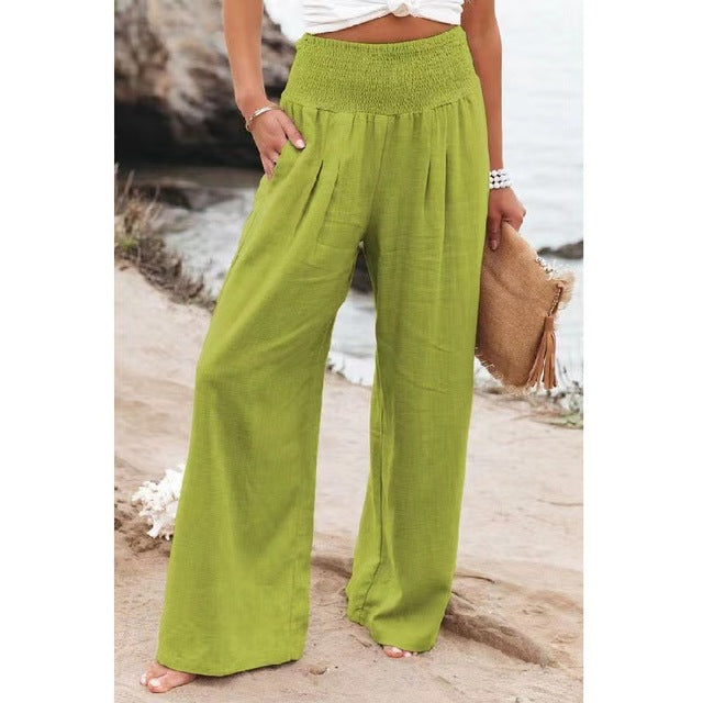 Isadora | Women's Tapered High-Waist Trousers with Straight Leg