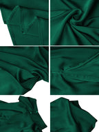 Daphne | Women's High Neck Satin Midi Cocktail Dress