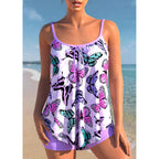 Alessia | Women's High-Waist Tie Tankini – Beach & Poolside