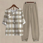 Tineke | Women's Relaxed Two-Piece Knit Top and Pants Lounge Set