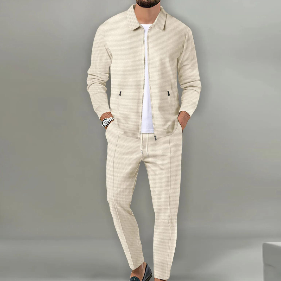Albert | Men's Zip-Up Jacket Tracksuit with Drawstring Pants