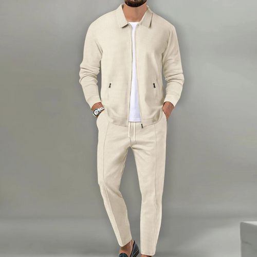 Albert | Men's Zip-Up Jacket Tracksuit with Drawstring Pants