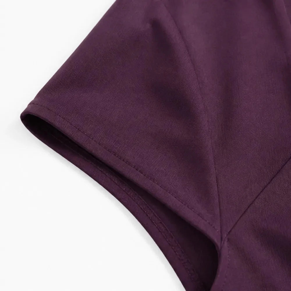 Nynke | Women's Square-Neck A-Line Midi Dress