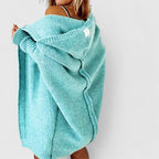 Elowen | Women's Oversized Hooded Knee-Length Cardigan