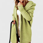 Elowen | Women's Oversized Hooded Knee-Length Cardigan