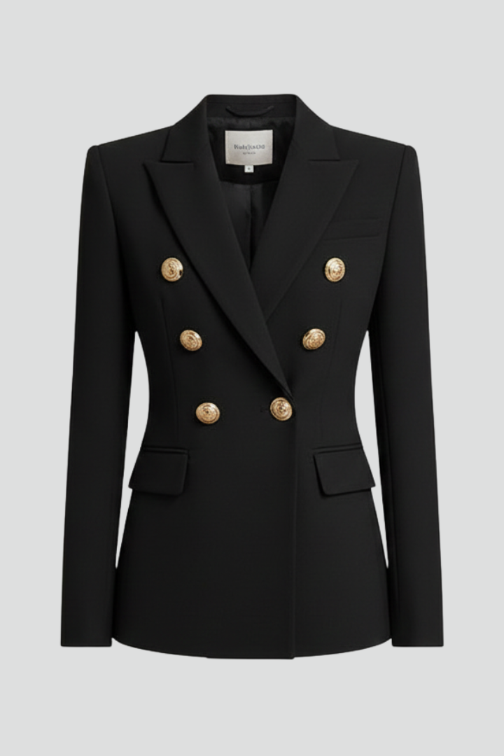 Aurelie | Women's Double-Breasted Tailored Blazer with Notched Lapel