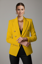 Aurelie | Women's Double-Breasted Tailored Blazer with Notched Lapel