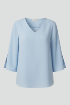 Beverley | Women's V-Neck Short Sleeve Blouse with Relaxed Fit