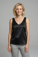 Aubrey | Women's V-Neck Tank Top with Straight Hem