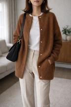 Vera | Women's Button Front Knit Cardigan Layered Style