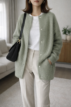 Vera | Women's Button Front Knit Cardigan Layered Style