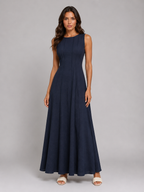 Dirkje | Women's Ruched Sleeveless A-Line Dress