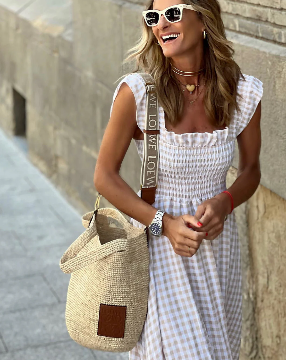 Bettina | Women's Square Neck Ruffle Strap Maxi Dress