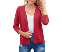 Wren | Women's Cropped Cardigan Open Front Relaxed