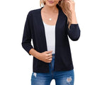 Wren | Women's Cropped Cardigan Open Front Relaxed
