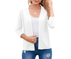 Wren | Women's Cropped Cardigan Open Front Relaxed