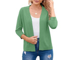 Wren | Women's Cropped Cardigan Open Front Relaxed