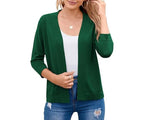 Wren | Women's Cropped Cardigan Open Front Relaxed