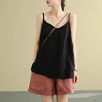 Wenke | Women's Tank Top Round-Neck Sleeveless Camisole