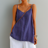 Wenke | Women's Tank Top Round-Neck Sleeveless Camisole