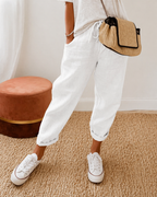 Wren | Women's Wide-Leg Relaxed Fit Pants with Elastic Waist