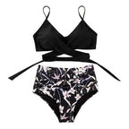 Harper | Women's High-Waisted Bikini with Colourful Print
