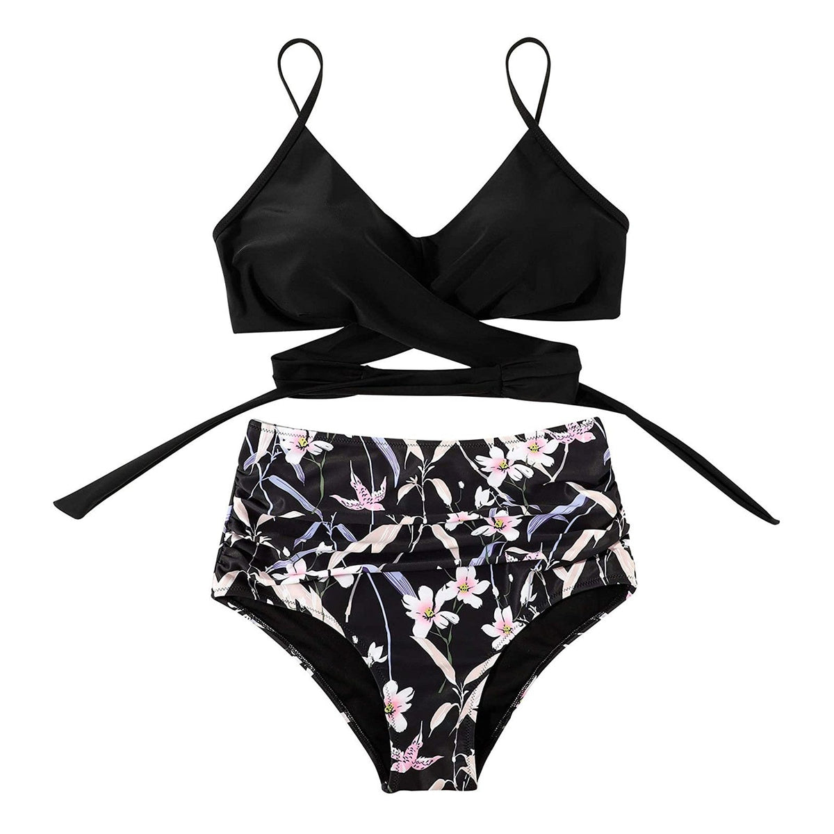 Harper | Women's High-Waisted Bikini with Colourful Print