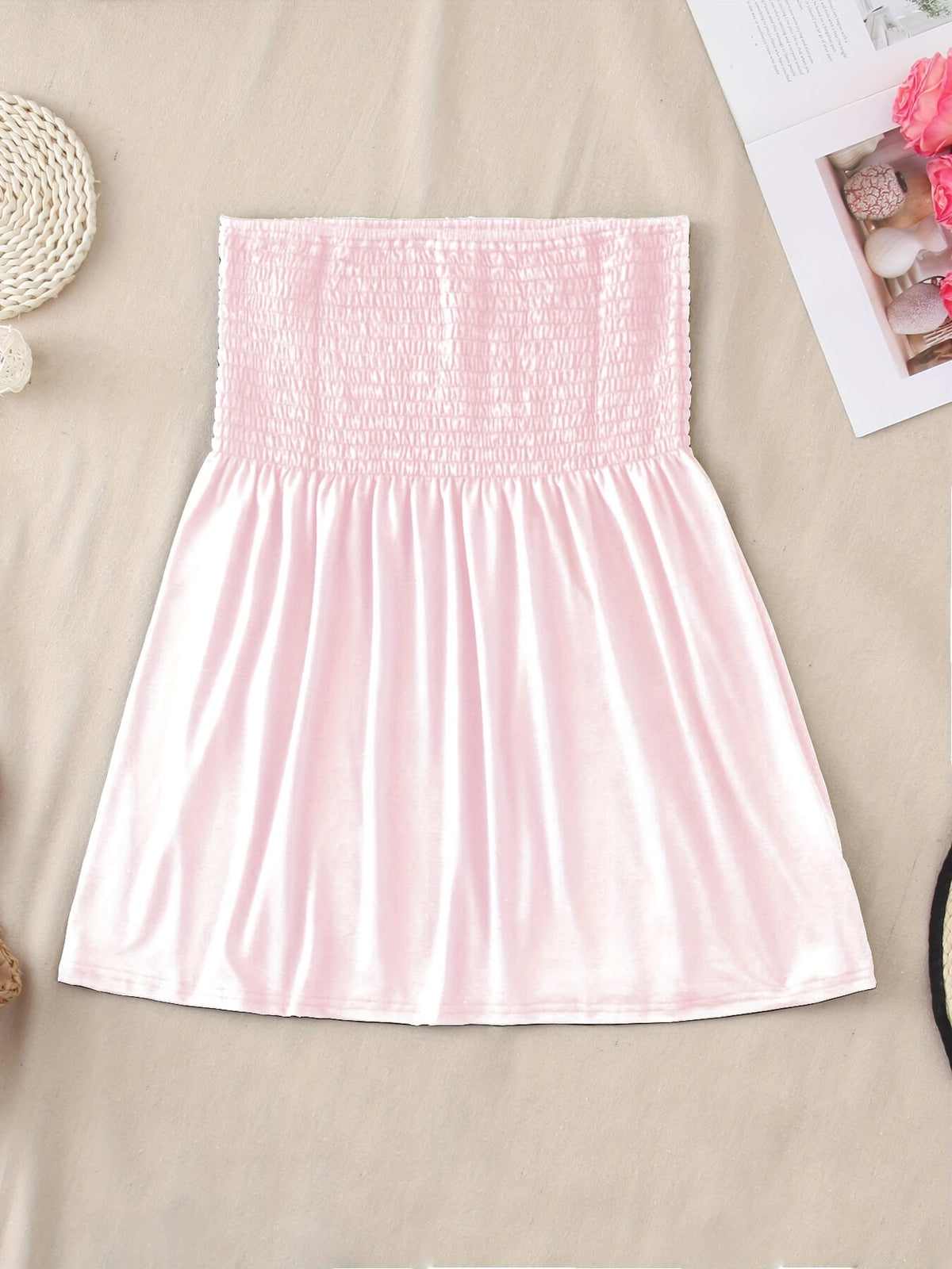 Pleun | Women's Smocked Off-Shoulder Lace Corset Top