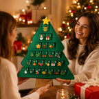 Lisbeth | Advent Calendar Christmas Gift Fabric Tree, 24 Pockets
