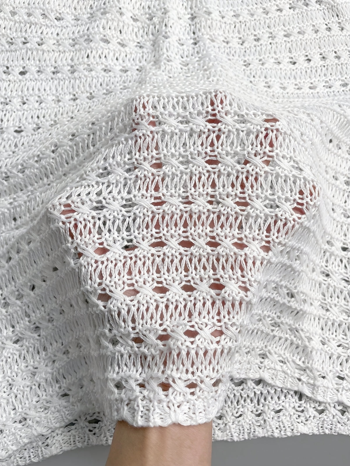 Ester | Women's Crochet Halter Mini Dress with Deep V-Neck