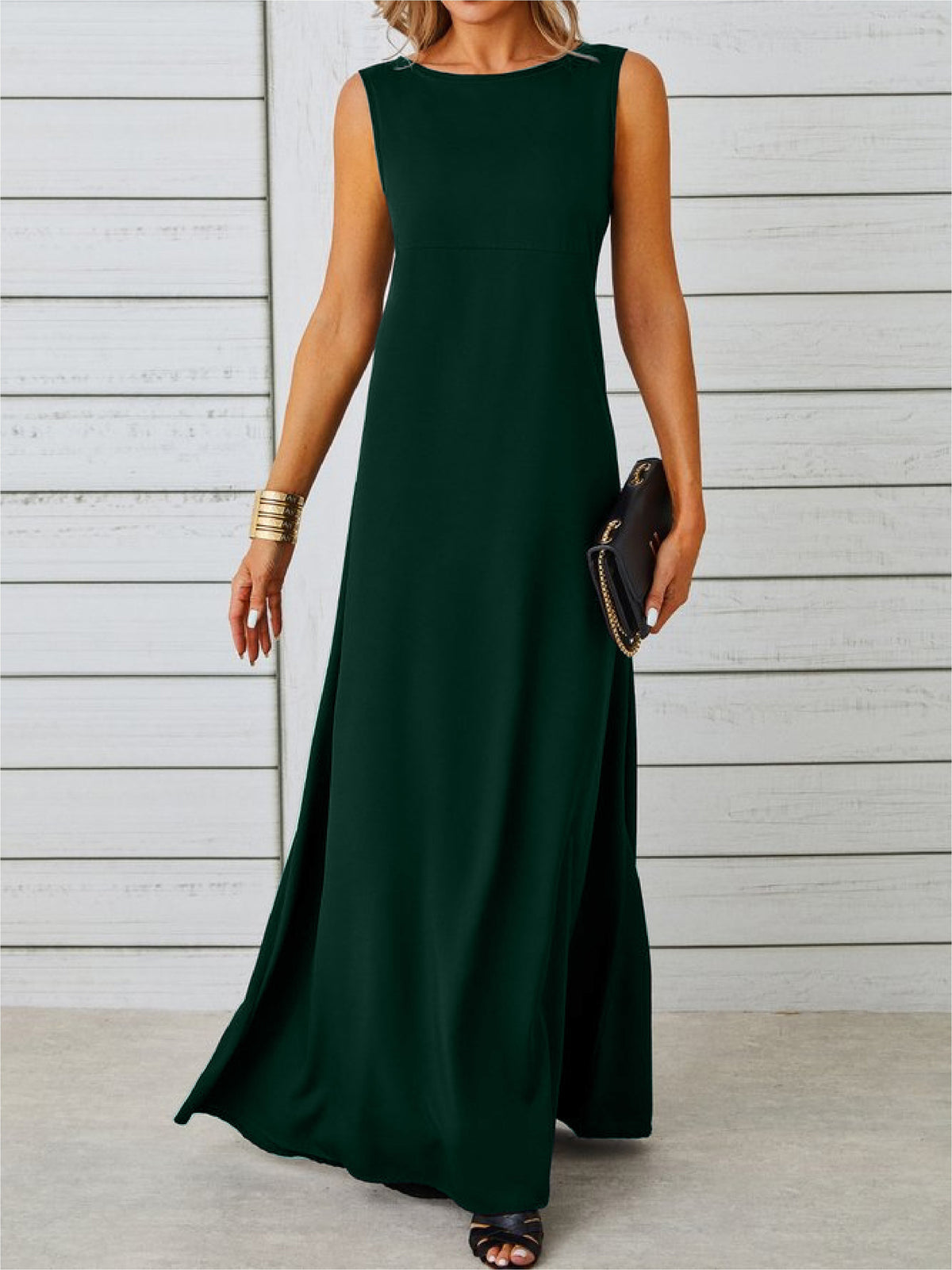 Bellamy | Women's Sleeveless A-Line Cocktail Dress Maxi