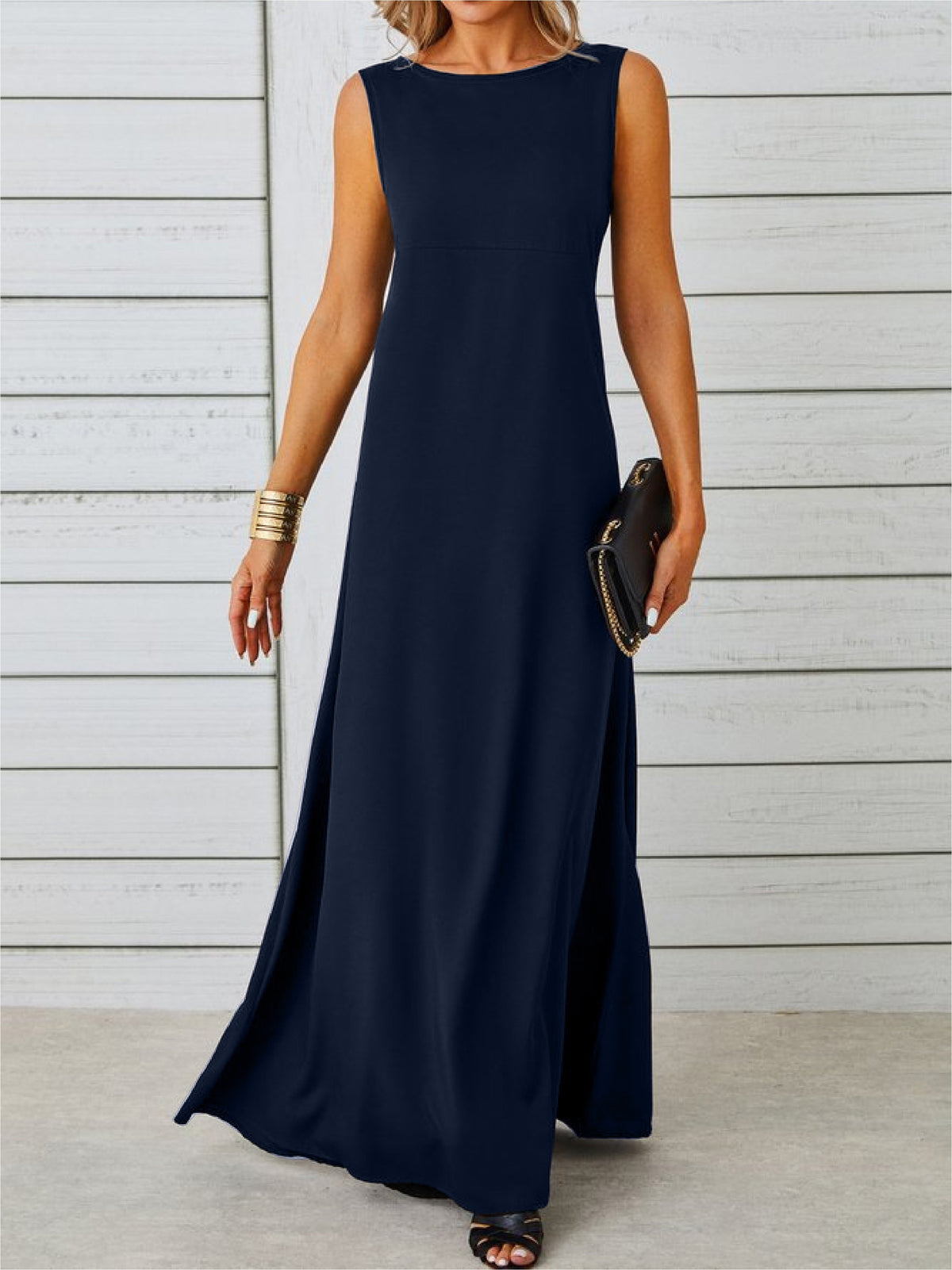 Bellamy | Women's Sleeveless A-Line Cocktail Dress Maxi
