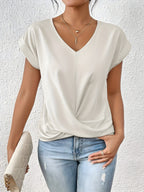 Ariane | Women's V-Neck Twist-Front Top