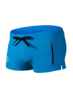 Maarten | Men's Swim Shorts with Zip Pocket & Split Hem