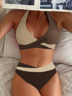 Clementine | Women's Halter Wrap Two-Piece Bikini Set