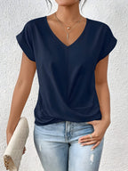Ariane | Women's V-Neck Twist-Front Top